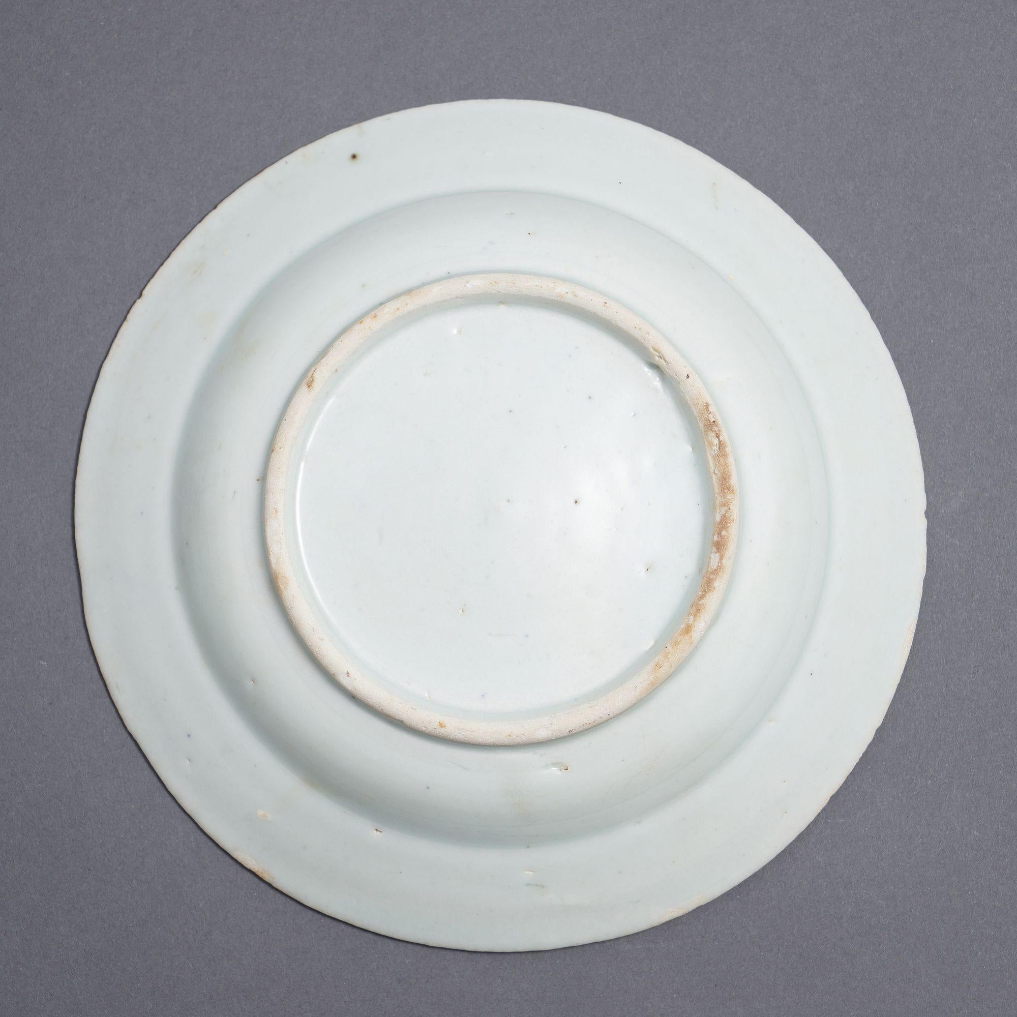 Chinese export porcelain rim soup In Good Condition For Sale In Kenilworth, IL