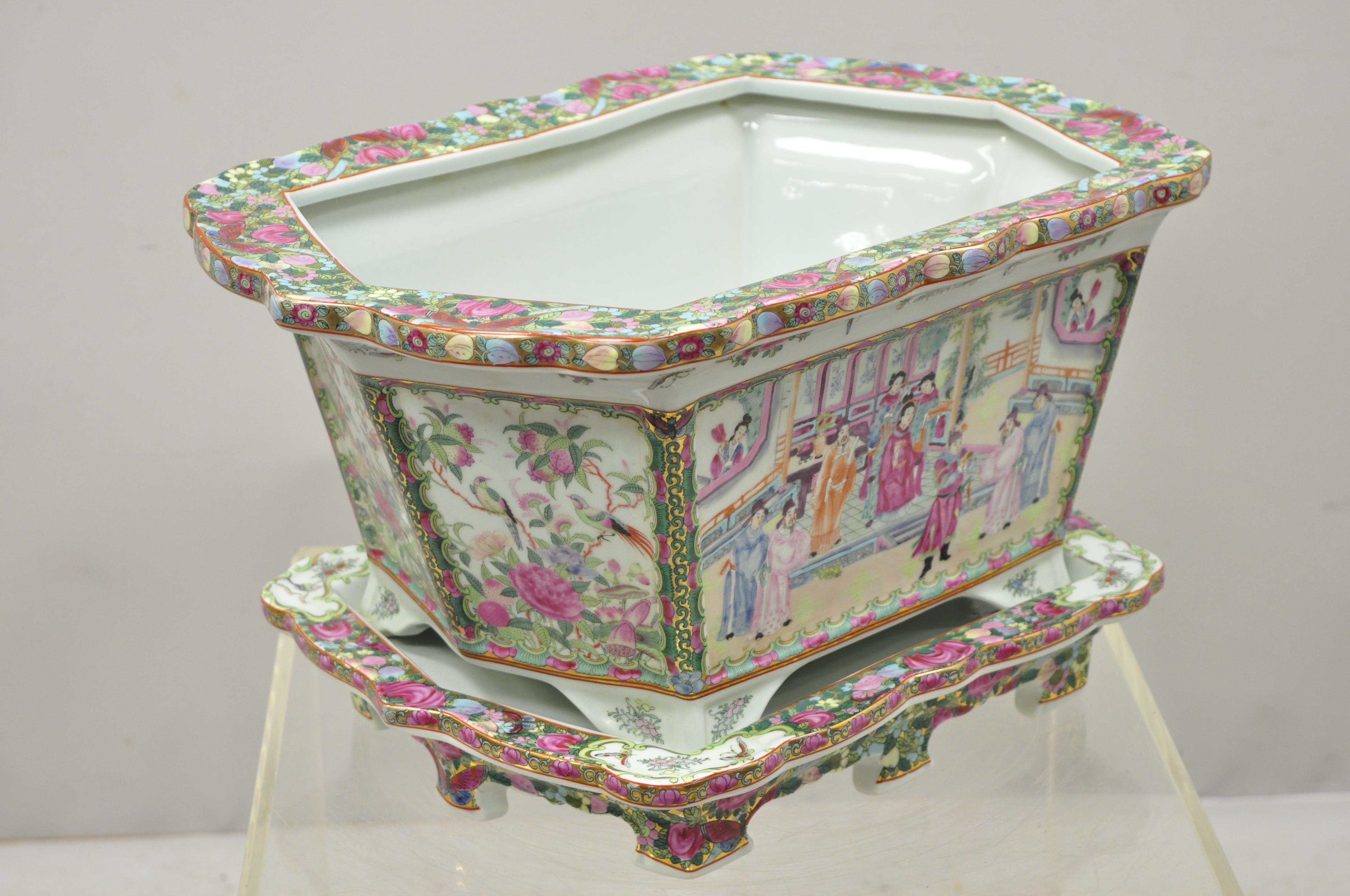 Chinese export porcelain rose medallion large 18