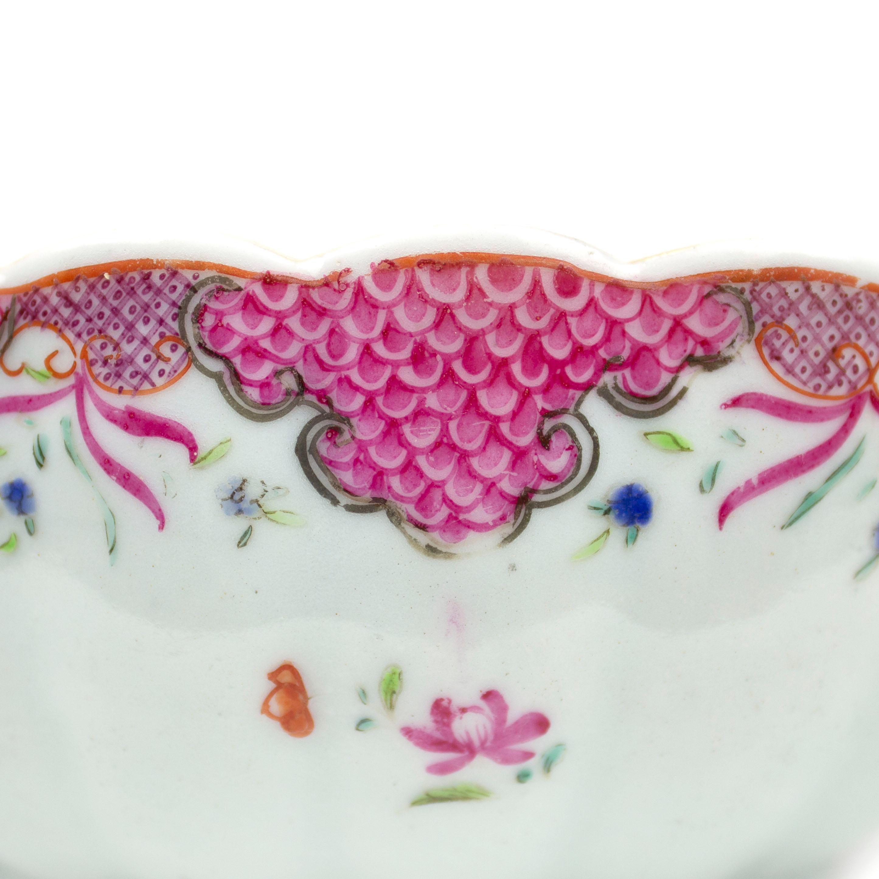 18th Century Chinese Export Porcelain Saucer Boat, Qianlong, '1736-1795' For Sale