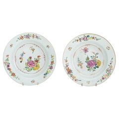 Chinese Export Porcelain Soup Bowls, Pair