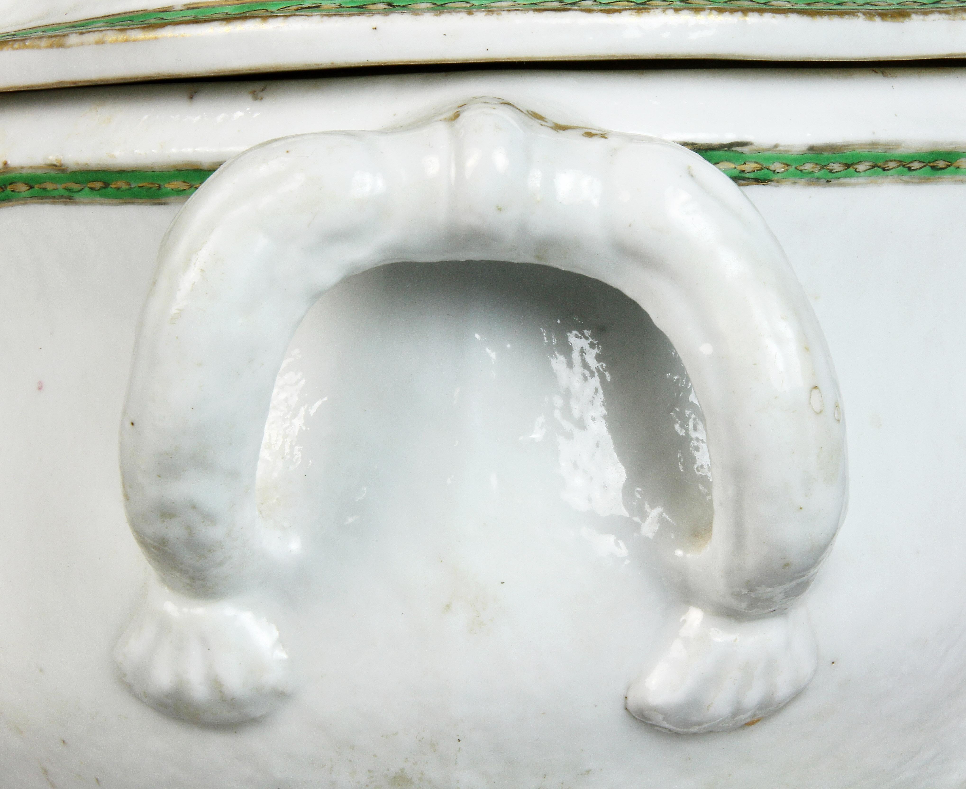 Sopera de porcelana china de exportación en Bueno estado para la venta en Essex, MA