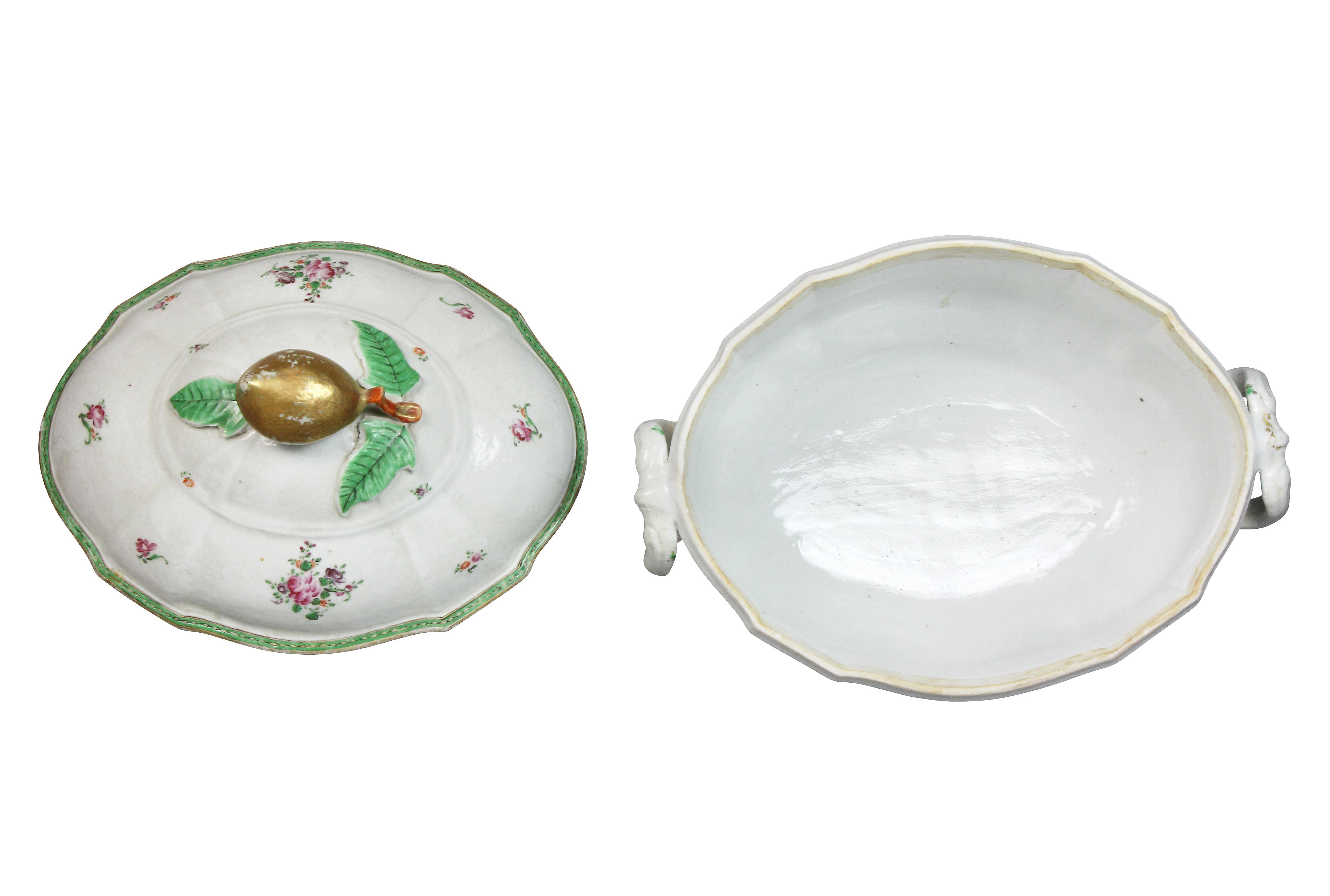 Sopera de porcelana china de exportación en venta 1