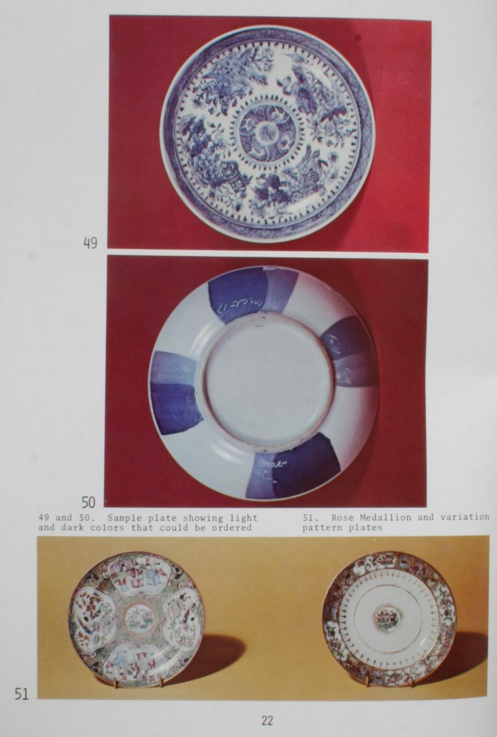 Papier Porcelaine d'exportation chinoise, motifs et formes standard, 1780-1880, première édition en vente