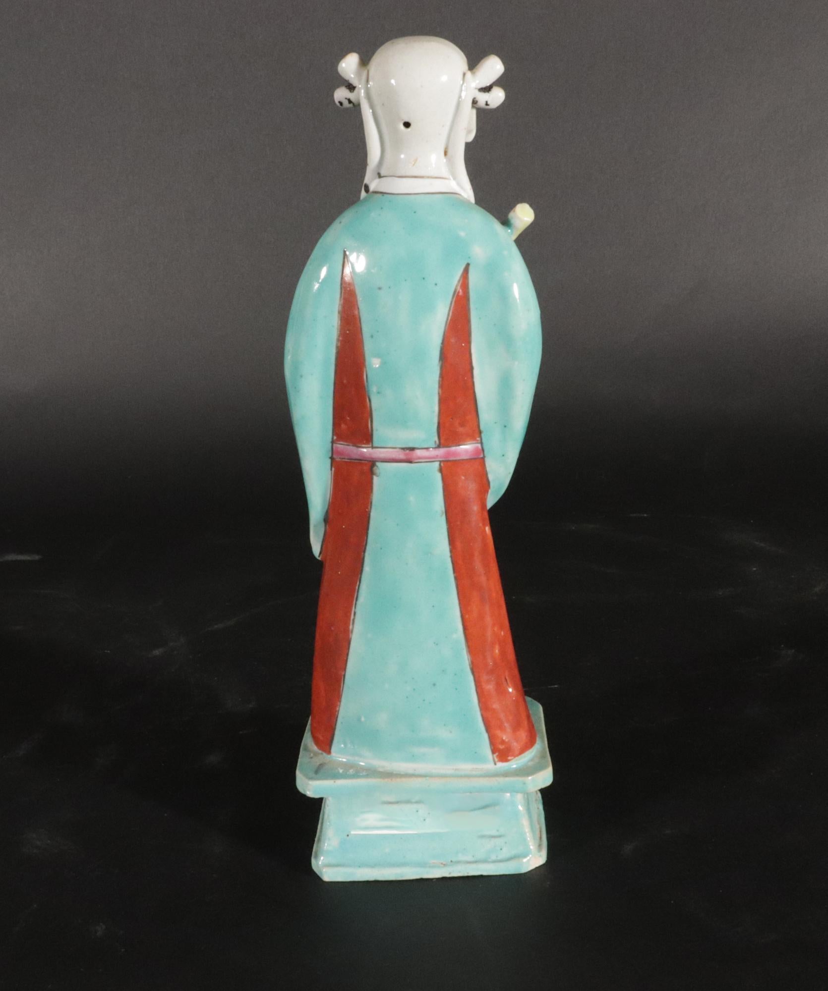 Chinese Export Porcelain Taoist Immortal Figures, Eight Immortals and the Leader For Sale 11