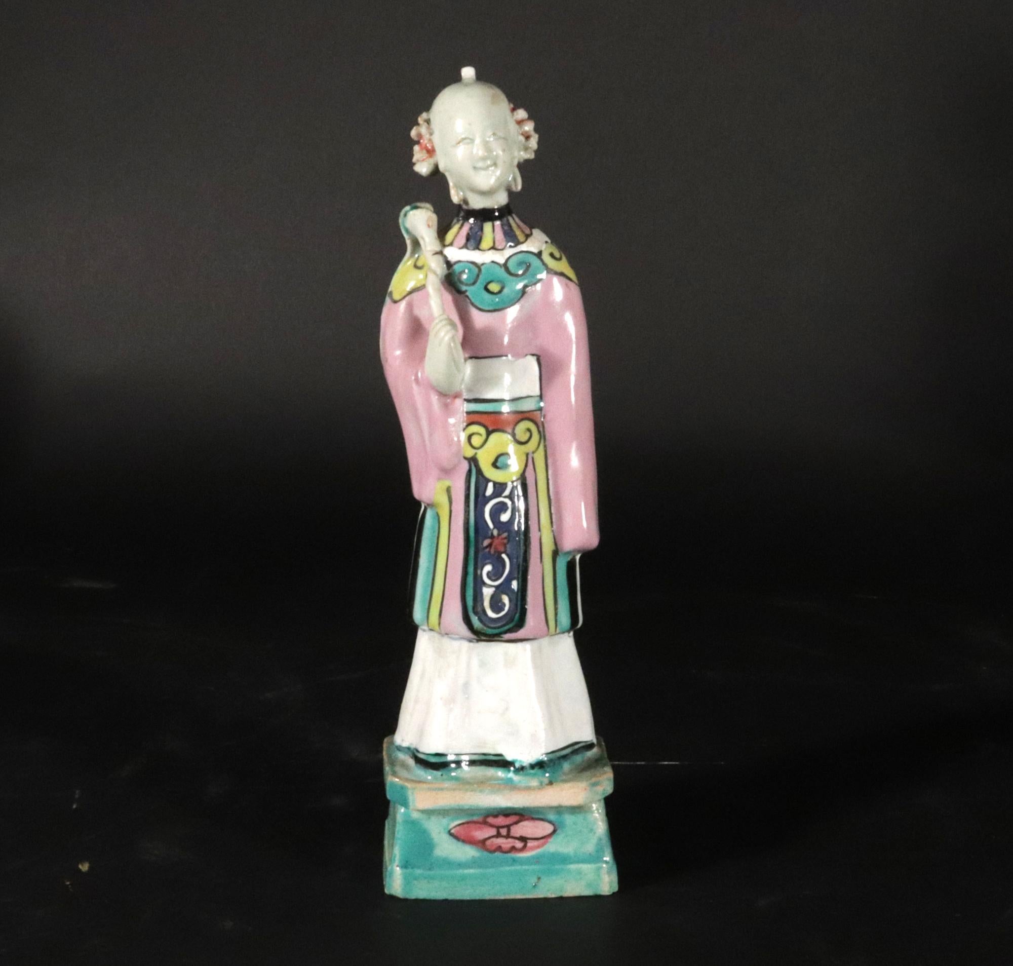 Chinese Export Porcelain Taoist Immortal Figures, Eight Immortals and the Leader For Sale 4