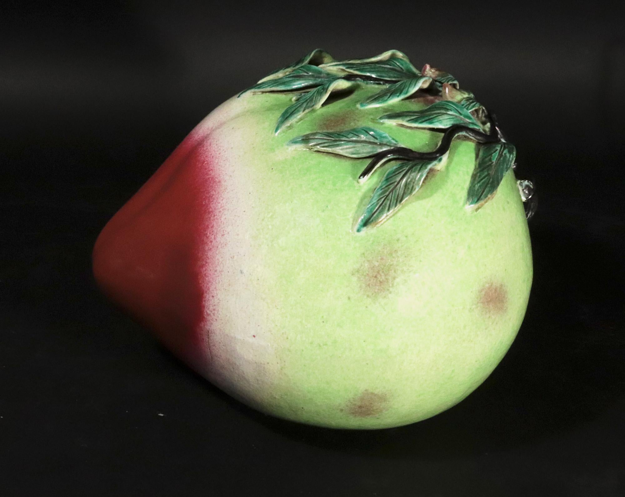 Chinesisches Export-Porzellan Trompe Giant L'oeil Pfirsich-Altar Obst im Angebot 5