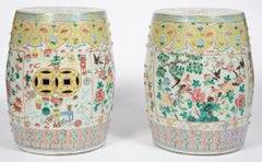 Chinese Export Porcelain Yellow Garden Seats, Mid-19th Century