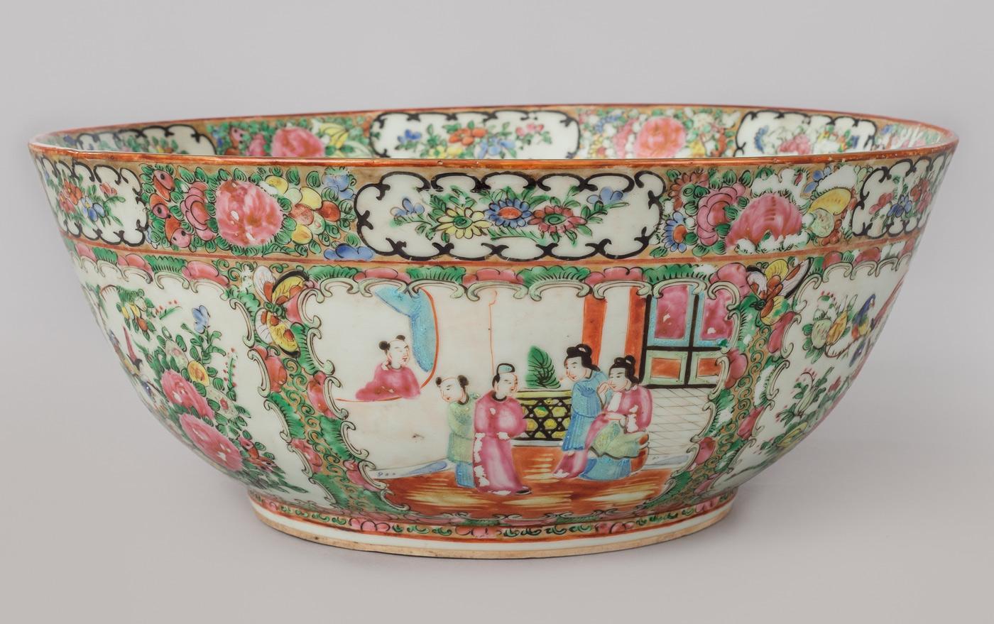 rose medallion bowl