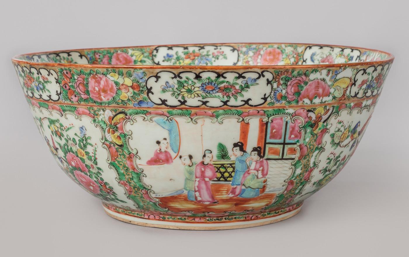 rose medallion bowl