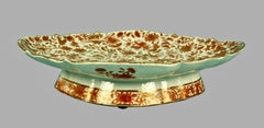 Chinese Export Sacred Bird and Butterfly Centerpiece and Covered Vegetable Dish