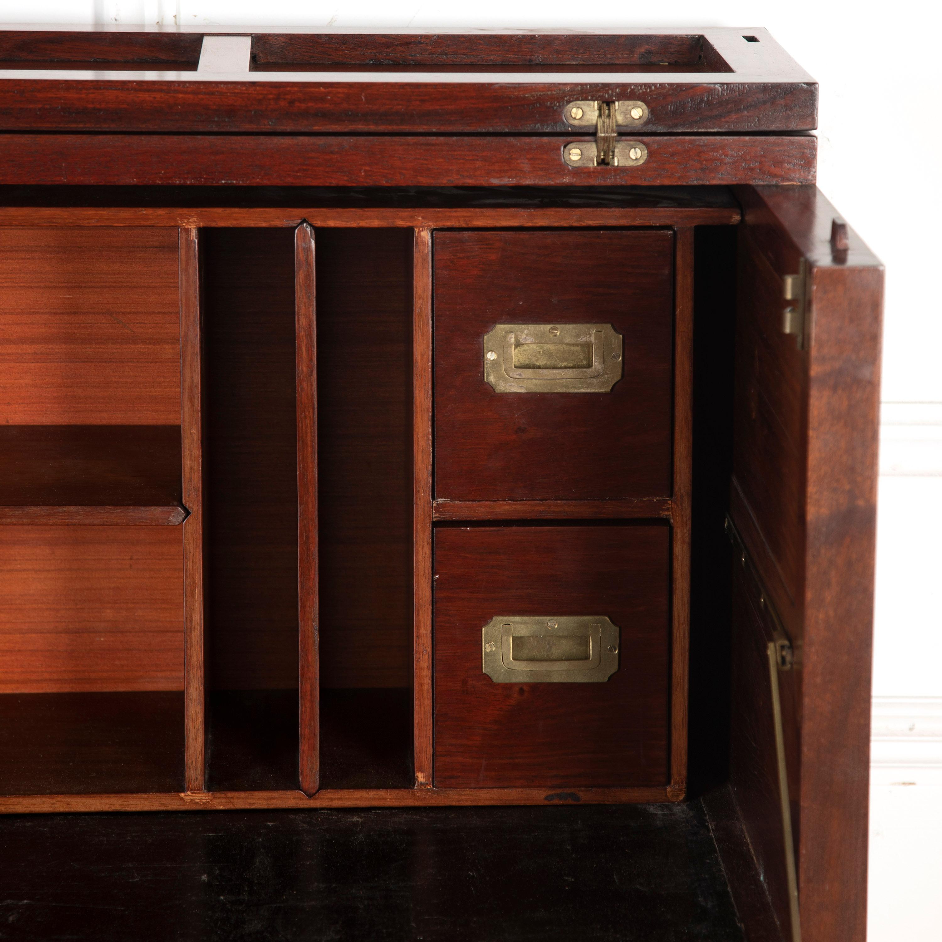 19th Century Chinese Export Secretaire Chest For Sale