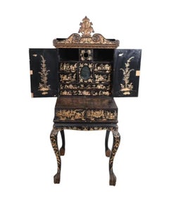 Chinese Export Sewing Bonheur-Du-Jour Cabinet