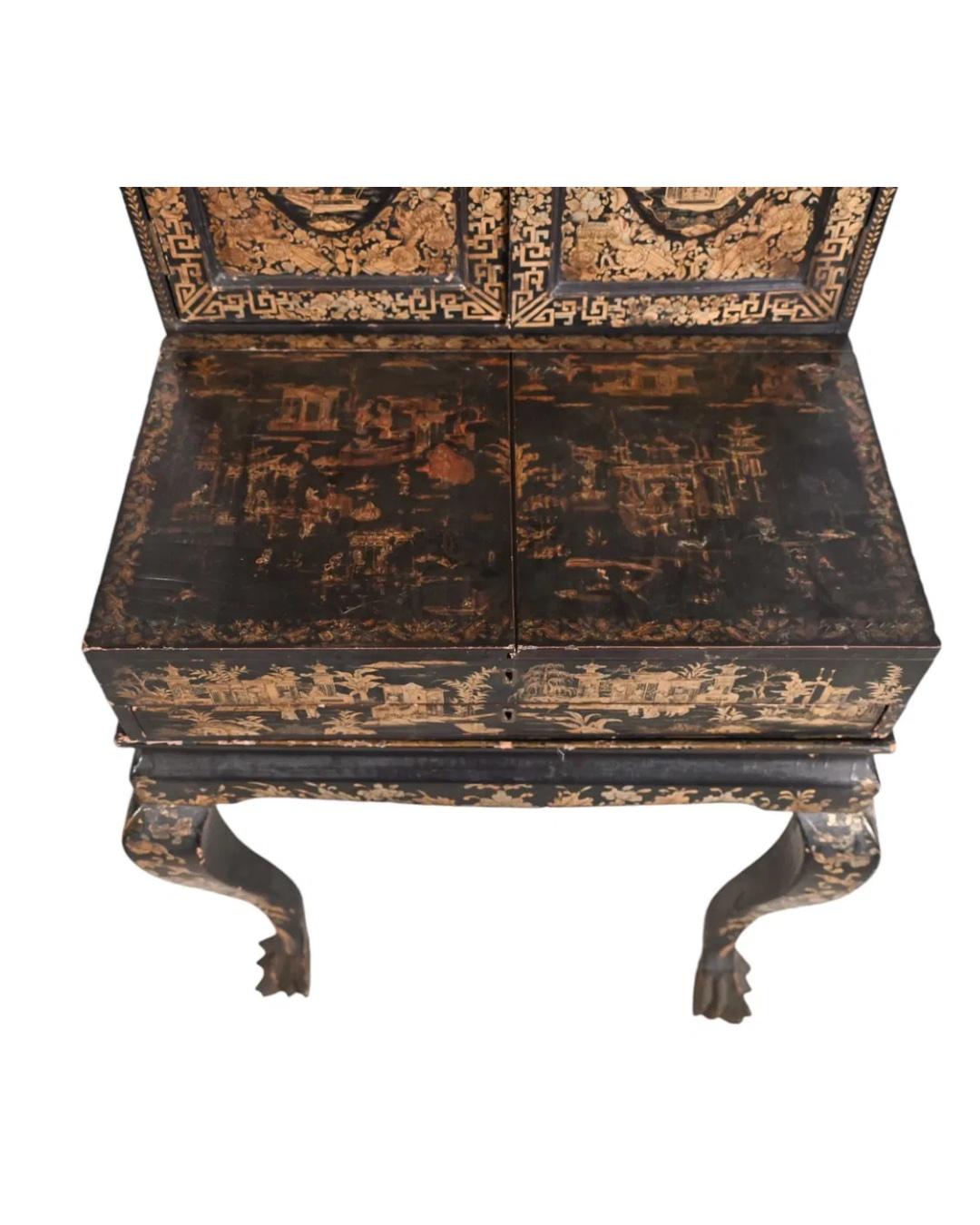 Chinese Export Sewing Bonheur-Du-Jour Cabinet For Sale 2