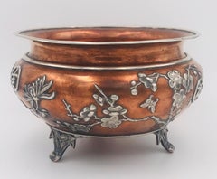 Chinese Export Silver and Copper Bowl