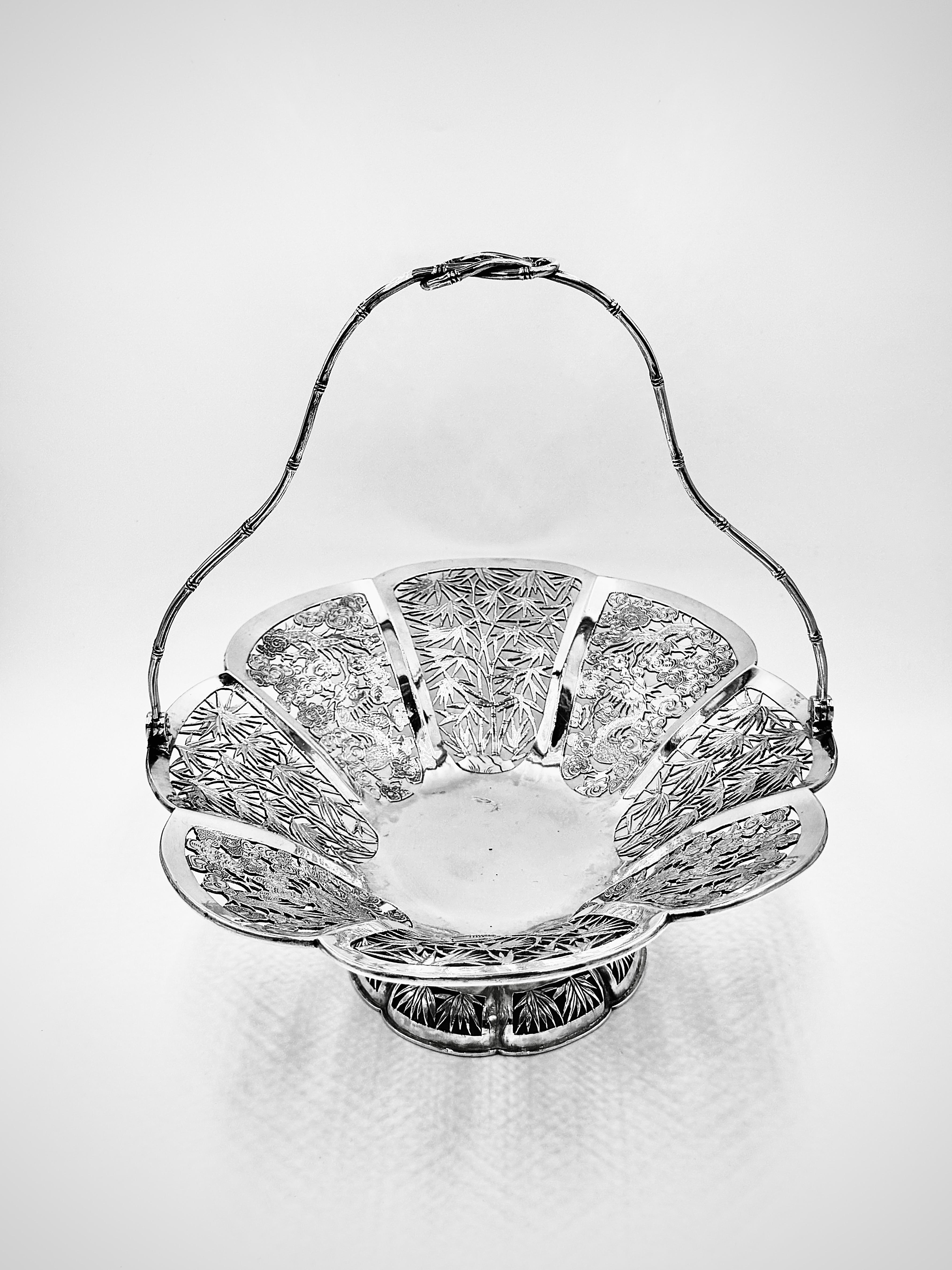 Cesta de plata de exportación china en venta 3