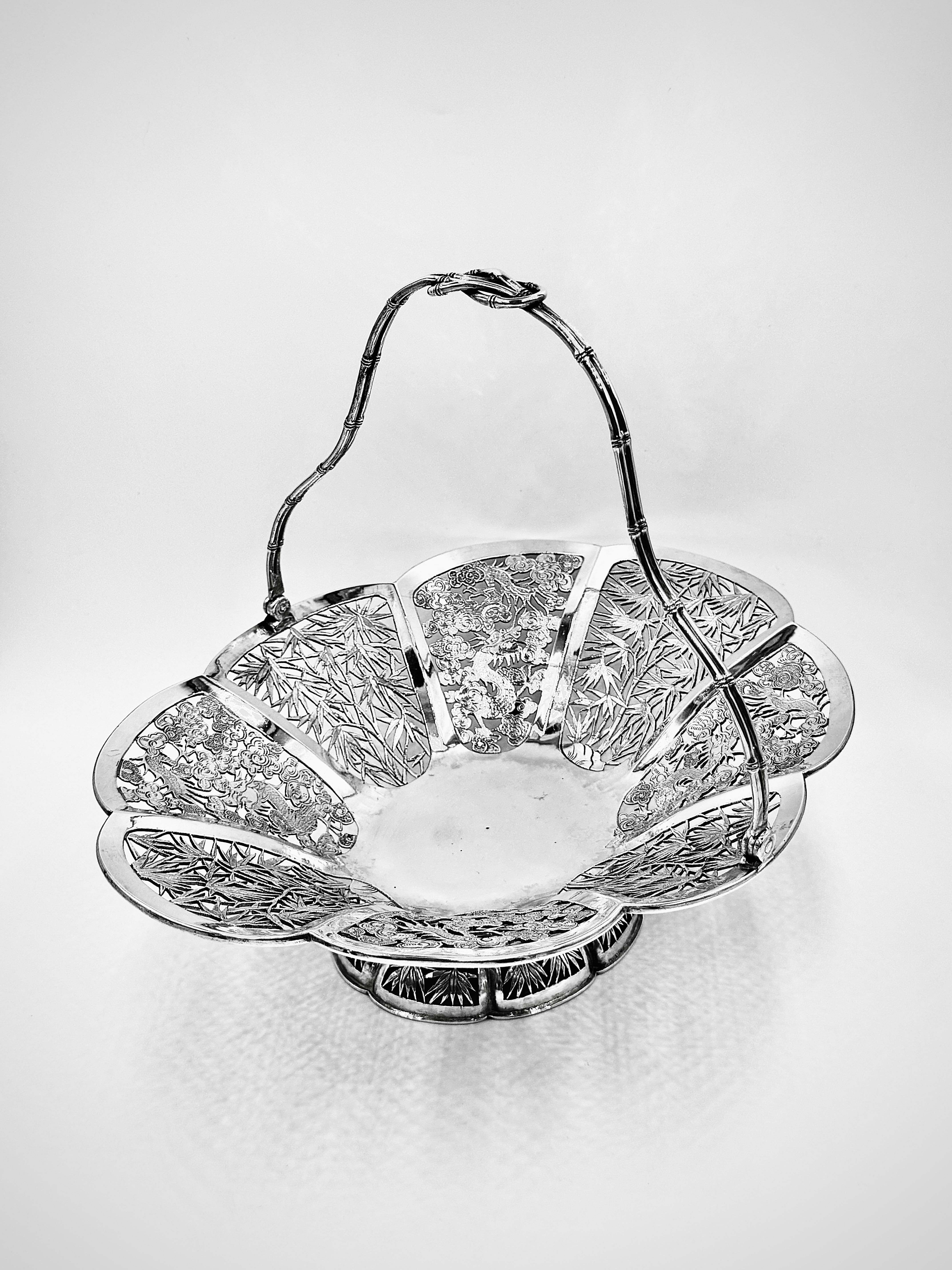Cesta de plata de exportación china en venta 4