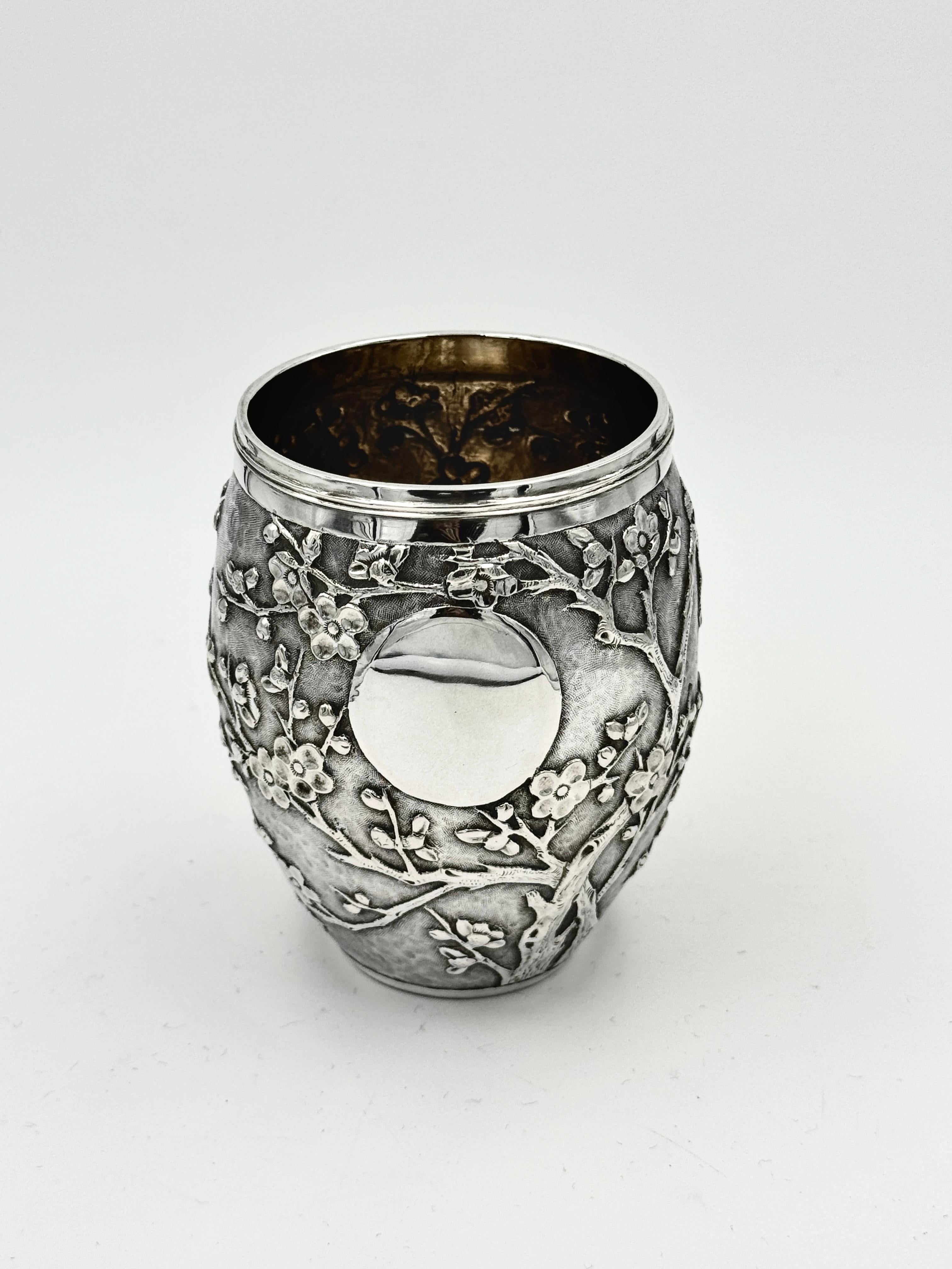 Chinesischer Export Silber Becher im Angebot 2