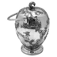 Chinese Export Silver Biscuit Box