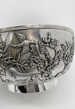 Chinese Export Silver Bowl
