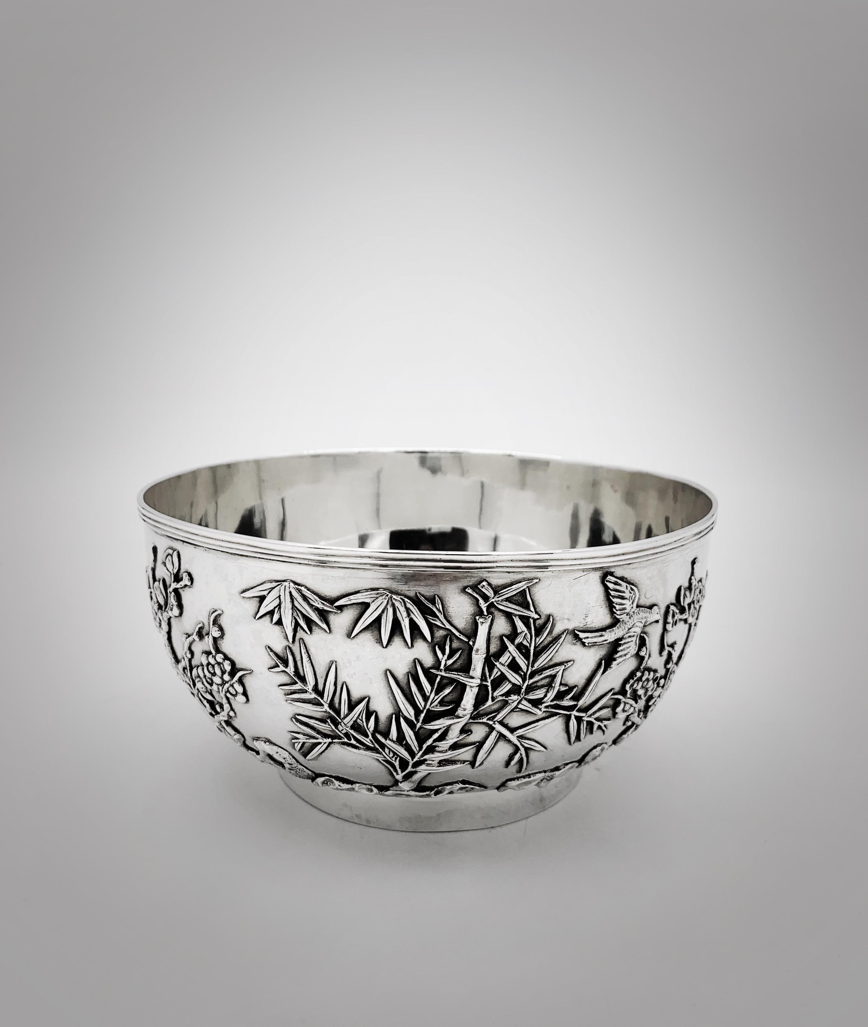 Chinese Export Silver Bowl For Sale 2