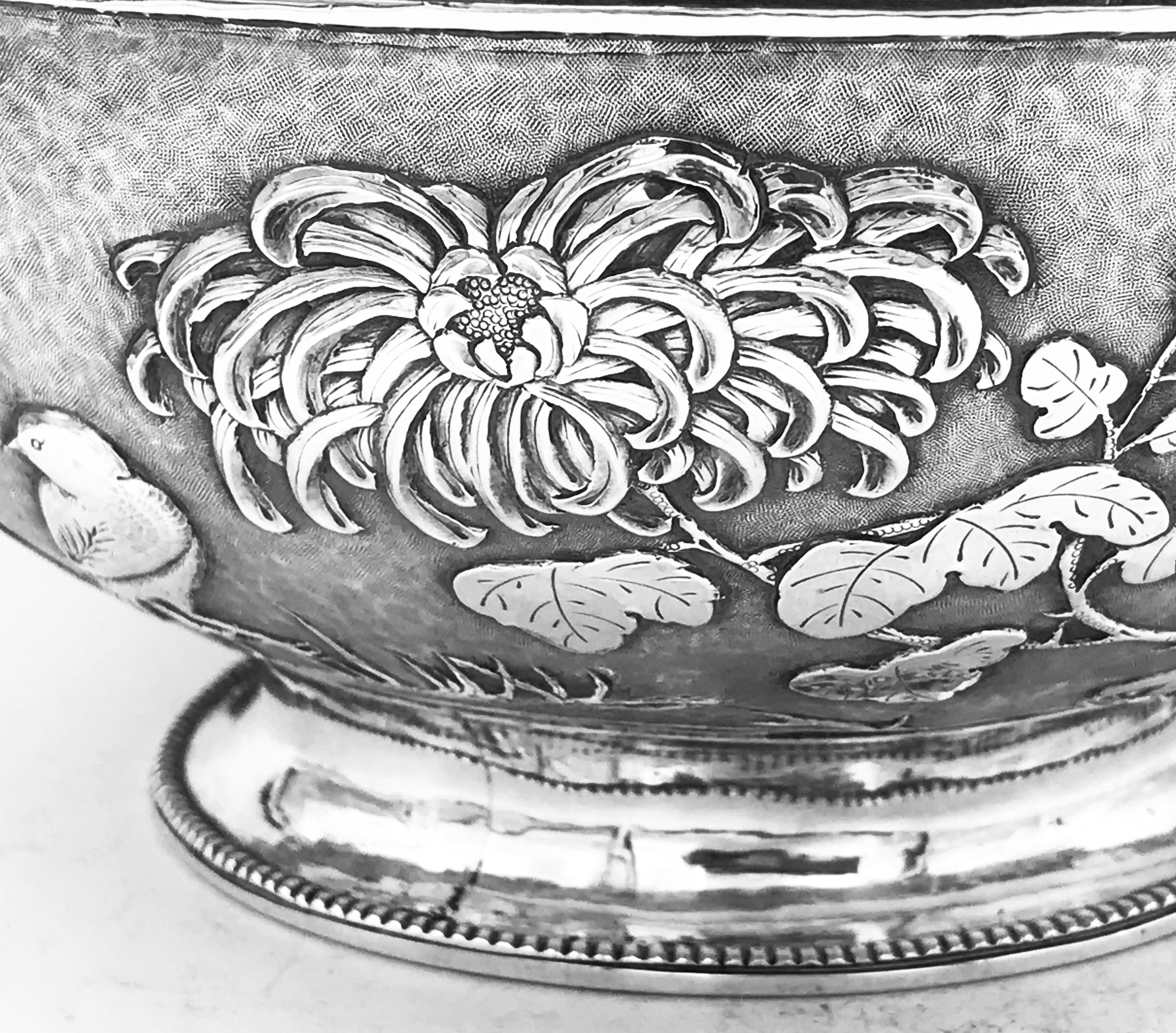 Chinese Export Silver Bowl For Sale 2