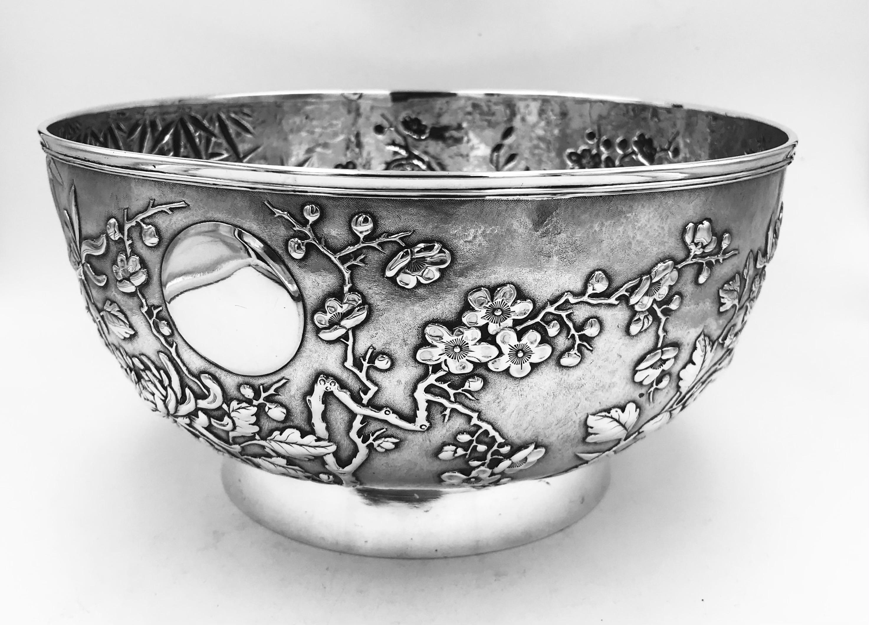 Chinese Export Silver Bowl For Sale 4