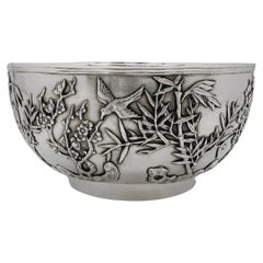 Antique Chinese Export Silver Bowl