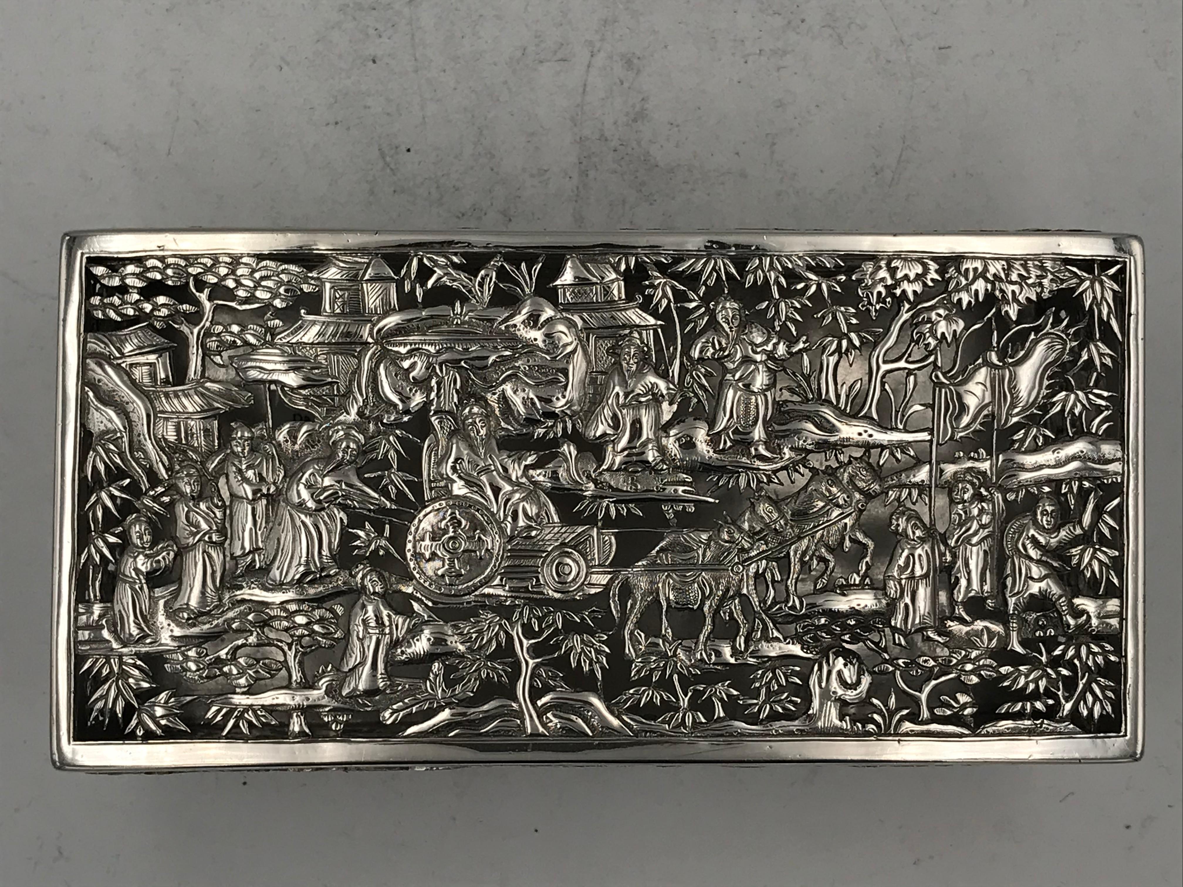 Chinese Export Silver Box 5