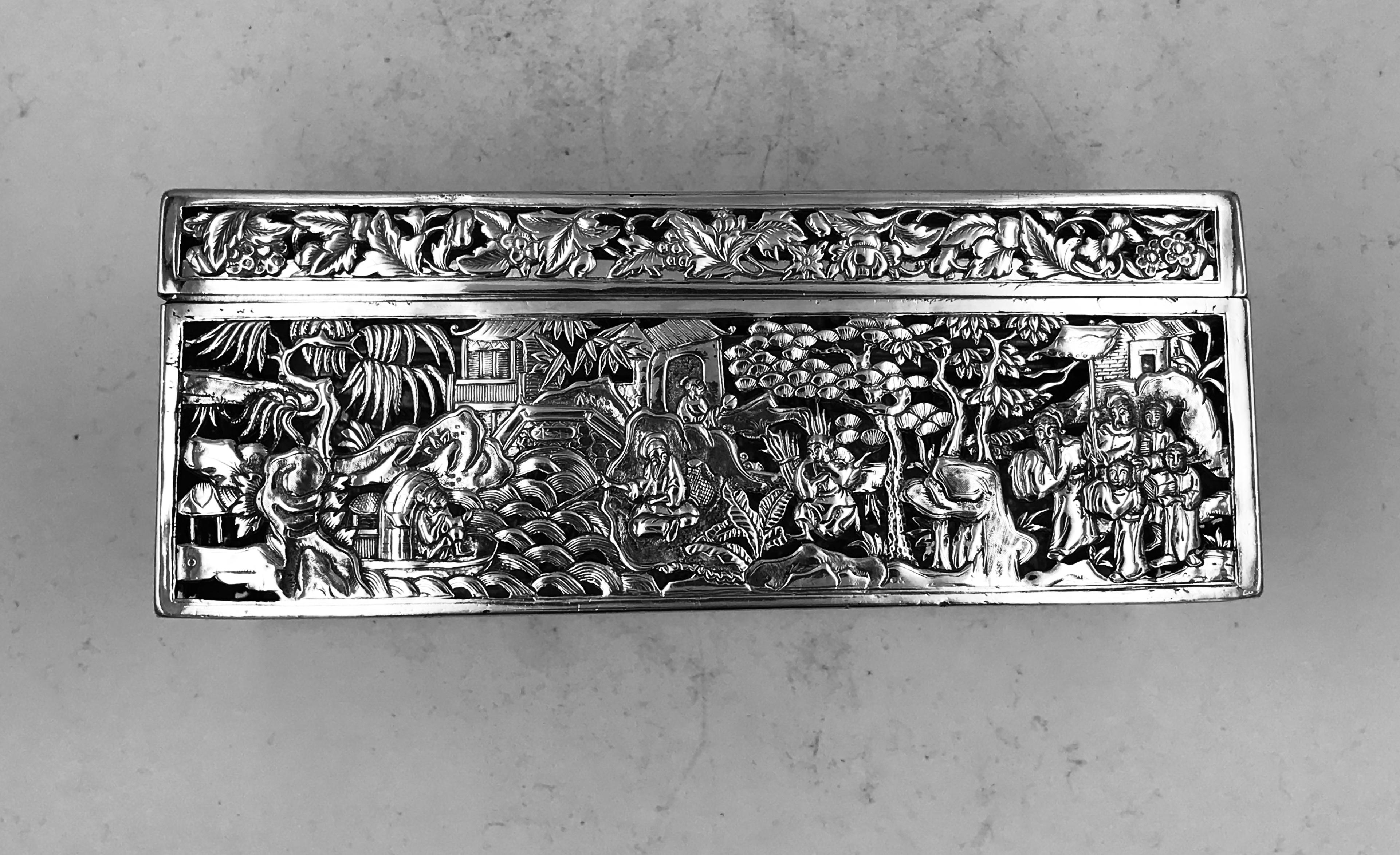 Late 19th Century Chinese Export Silver Box