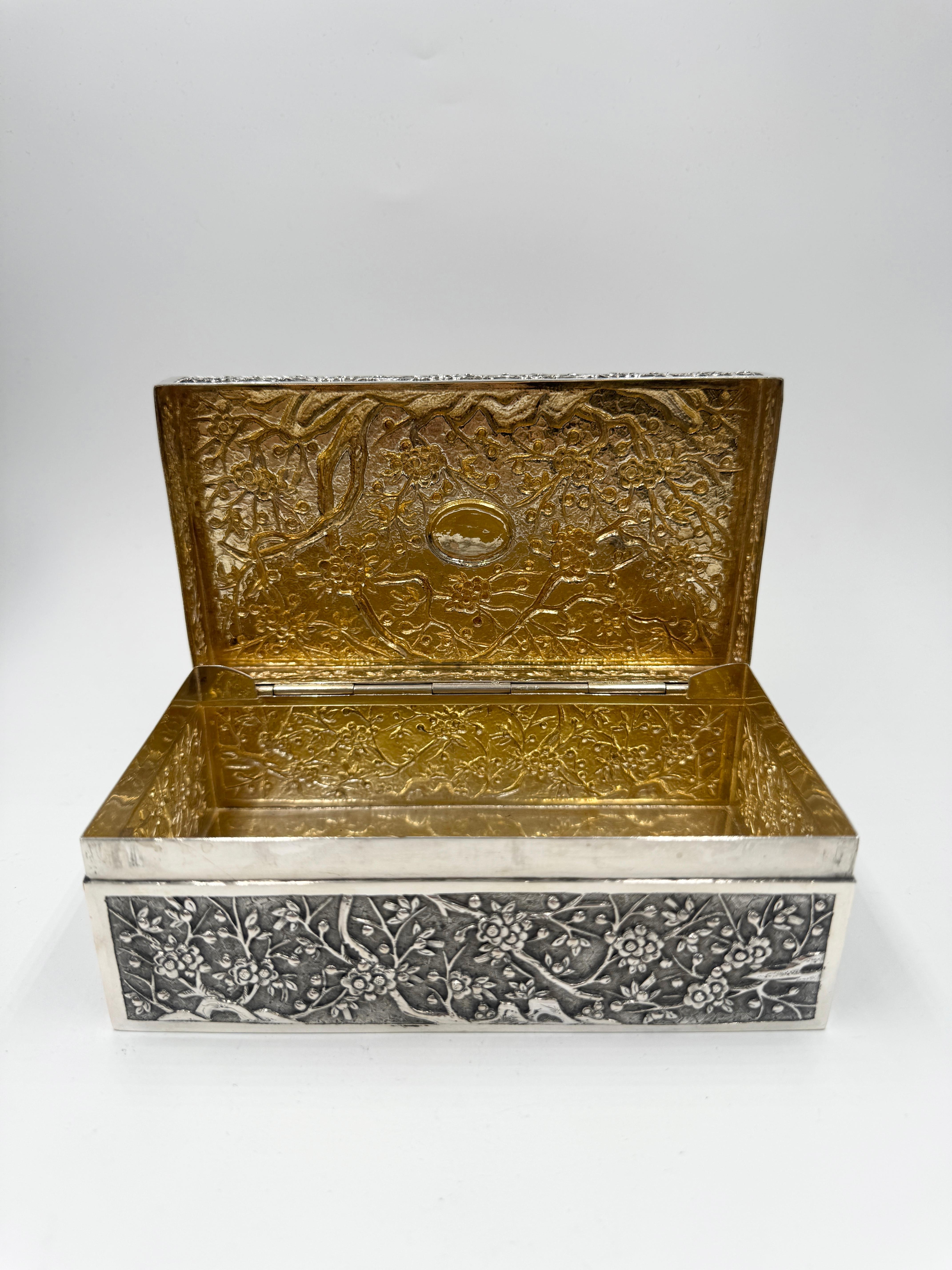 Chinese Export Silver Box For Sale 2