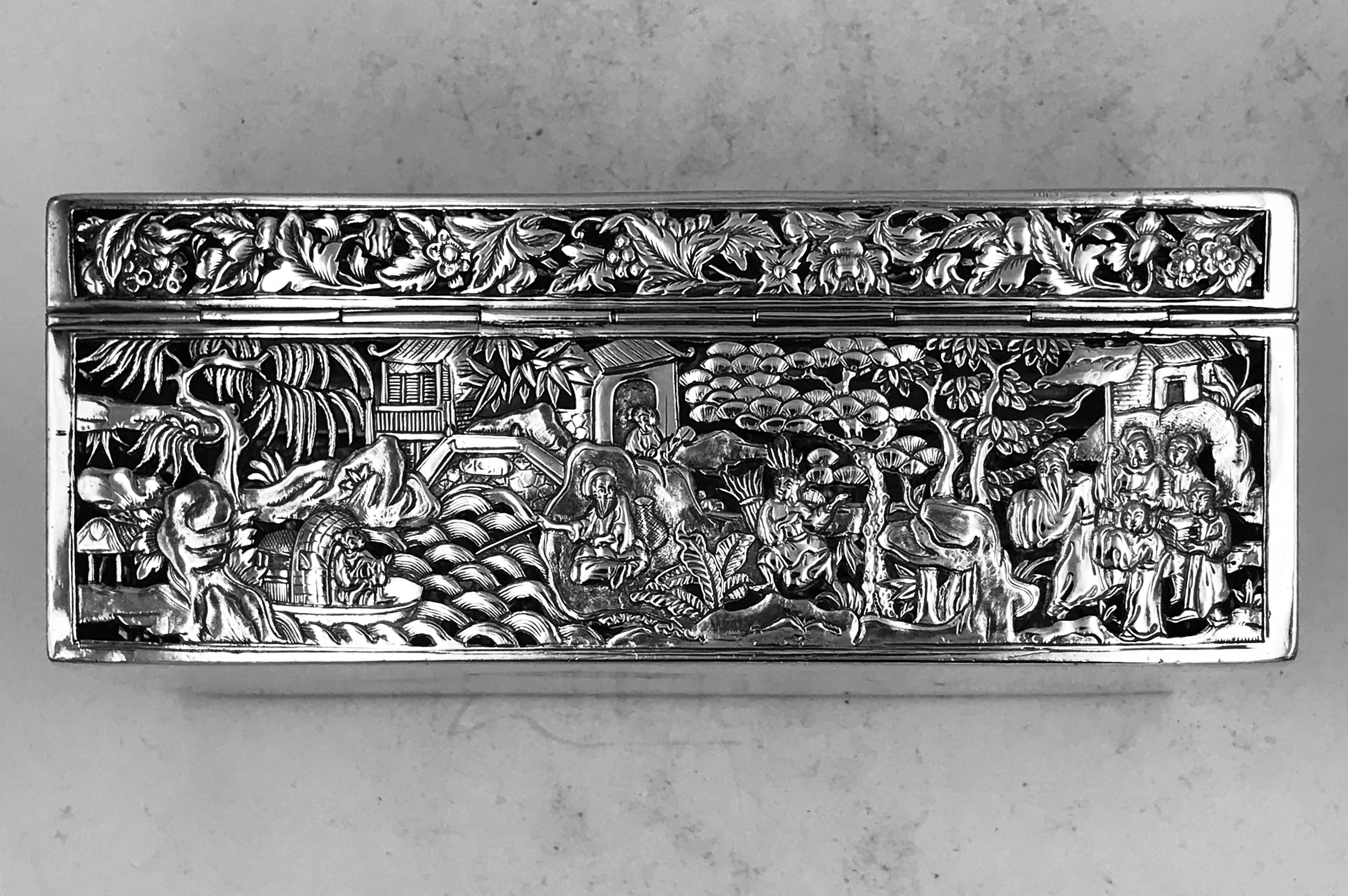 Chinese Export Silver Box 2