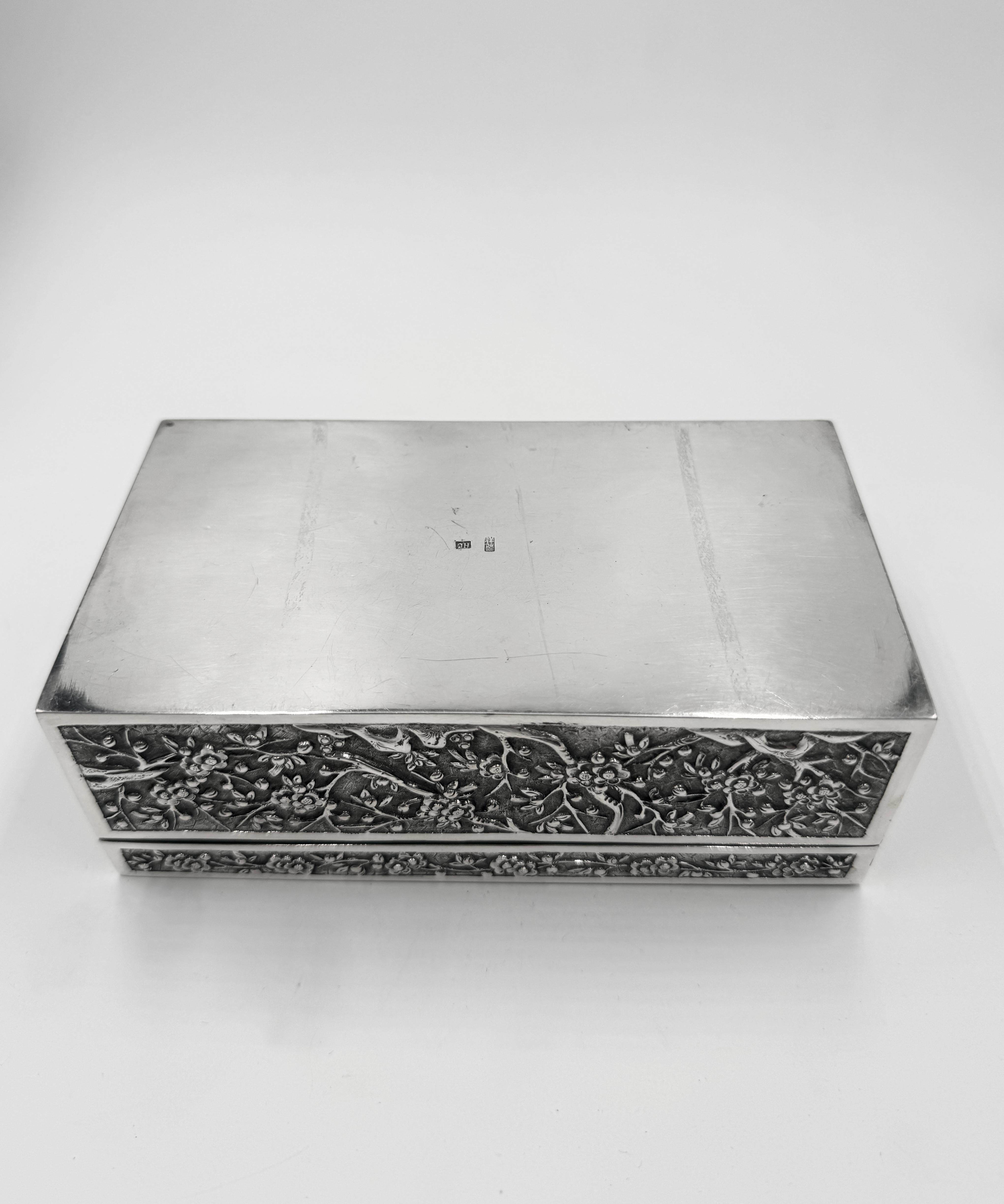 Chinese Export Silver Box For Sale 4