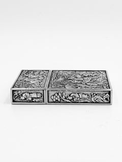 Chinese Export Silver Card Case