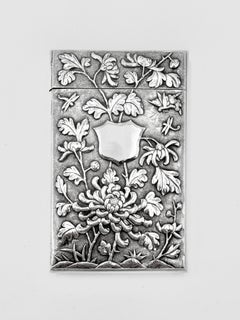 Chinese Export Silver Card Case