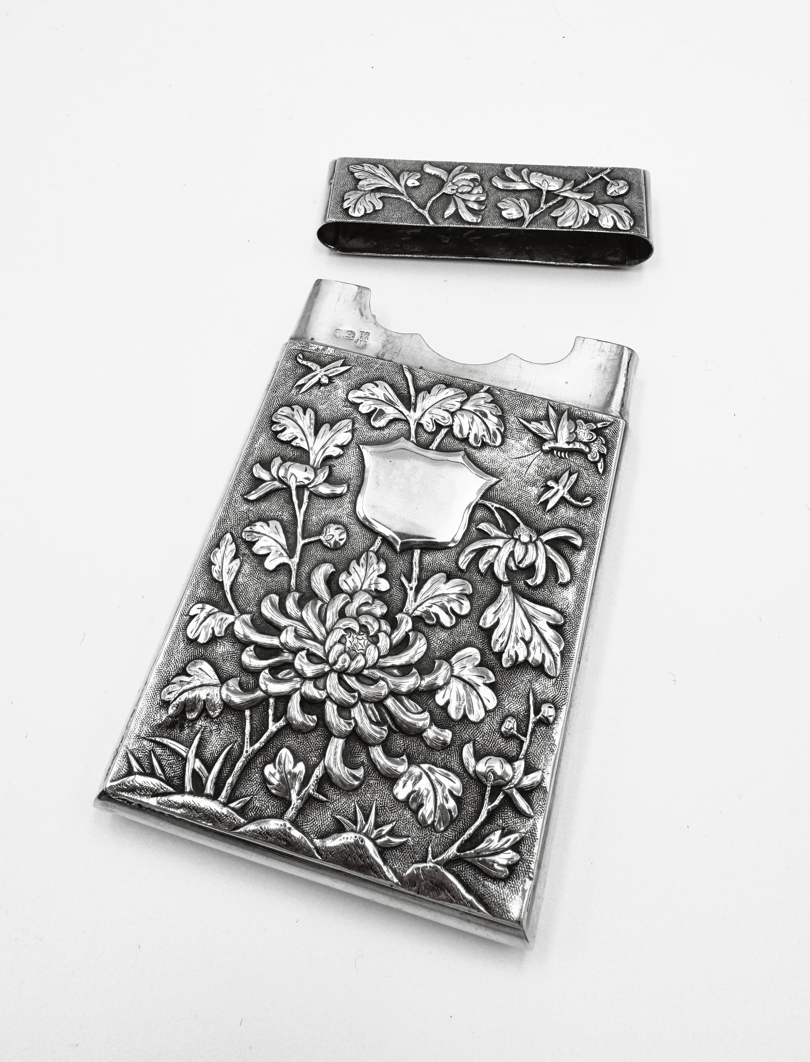 Chinese Export Silver Card Case en Bueno estado para la venta en London, GB