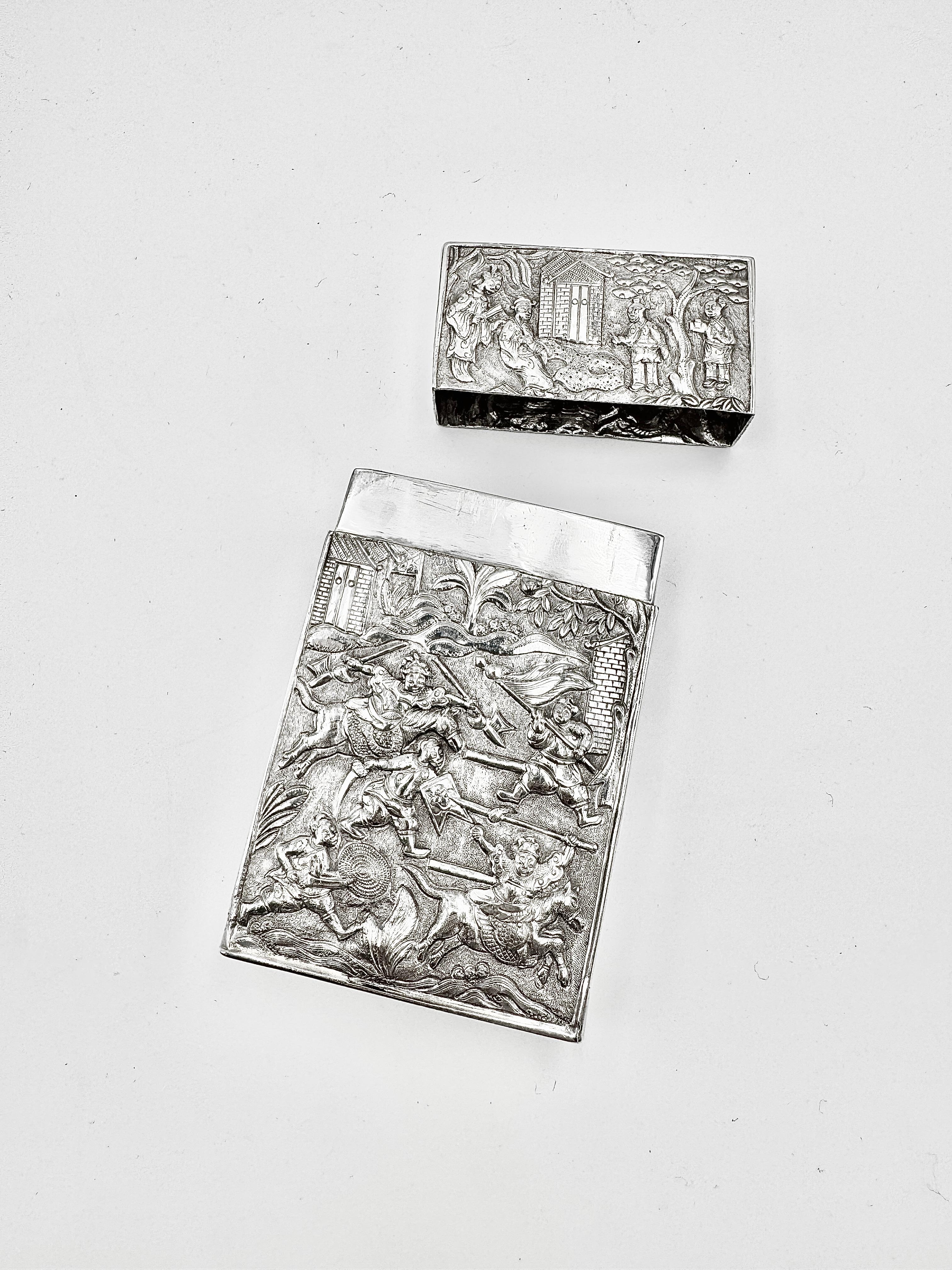 Chinese Export Silver Card Case en Bueno estado para la venta en London, GB