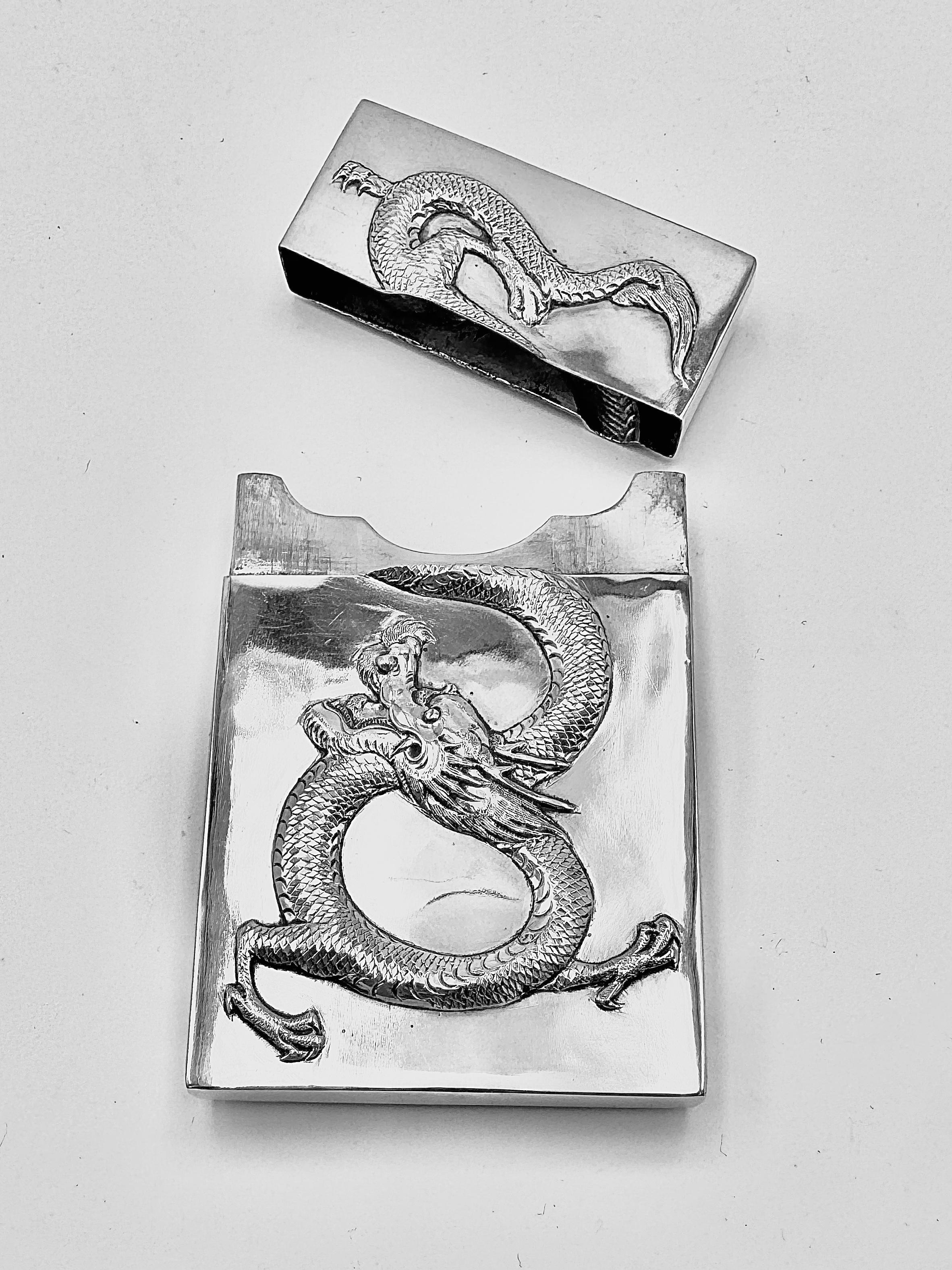 Chinese Export Silver Card Case For Sale 1