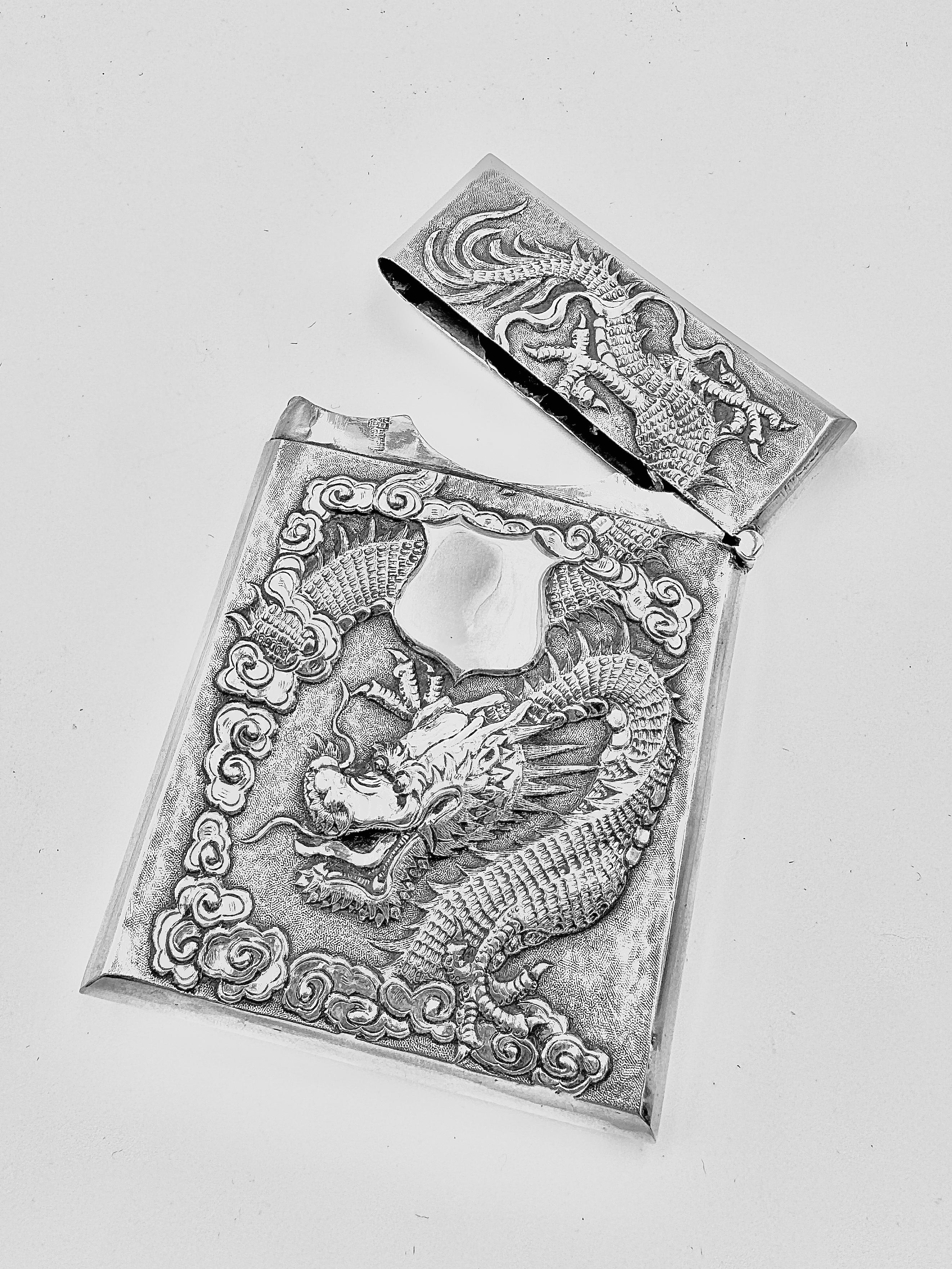 Chinese Export Silver Card Case For Sale 2