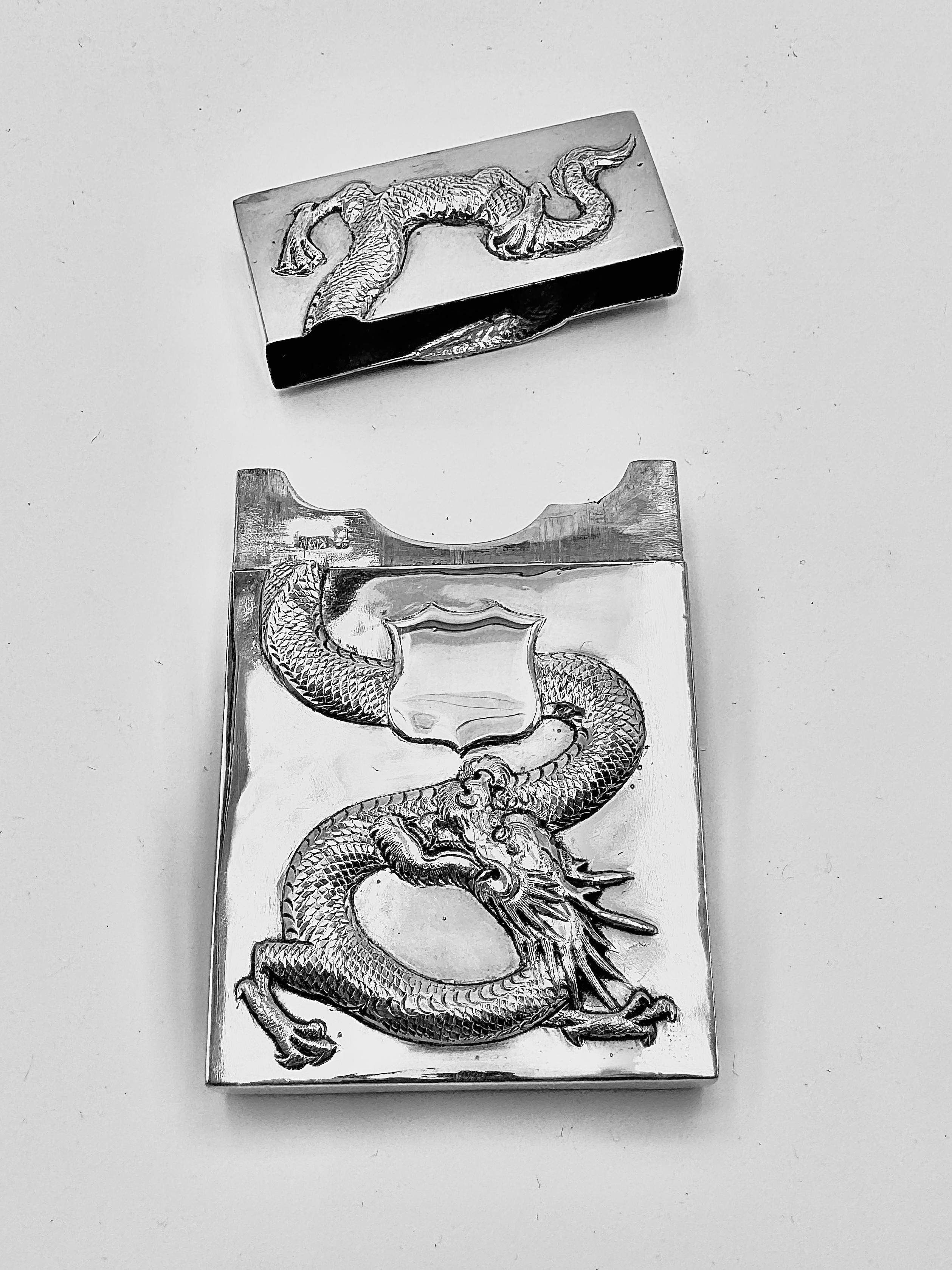 Chinese Export Silver Card Case For Sale 2