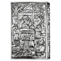 Chinese Export Silver Card Case