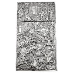 Chinese Export Silver Card Case