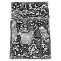 Chinese Export Silver Card Case
