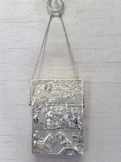 Chinese Export Silver Card Case, Circa 1820