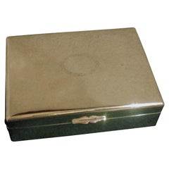 Chinesische Export Silber Zigarrenbox von Hung Chong & Co.