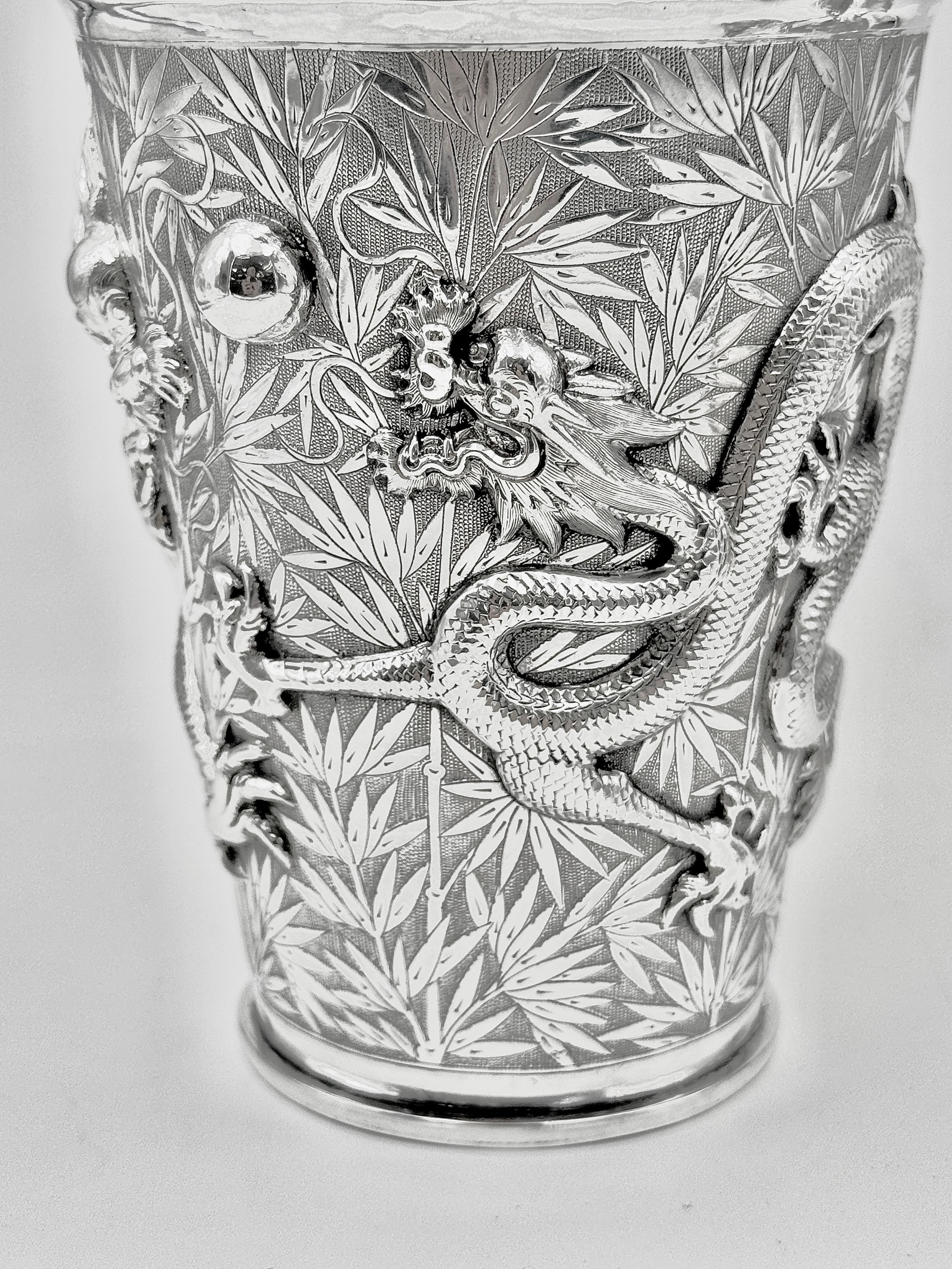 Coctelera china de plata de exportación en venta 2