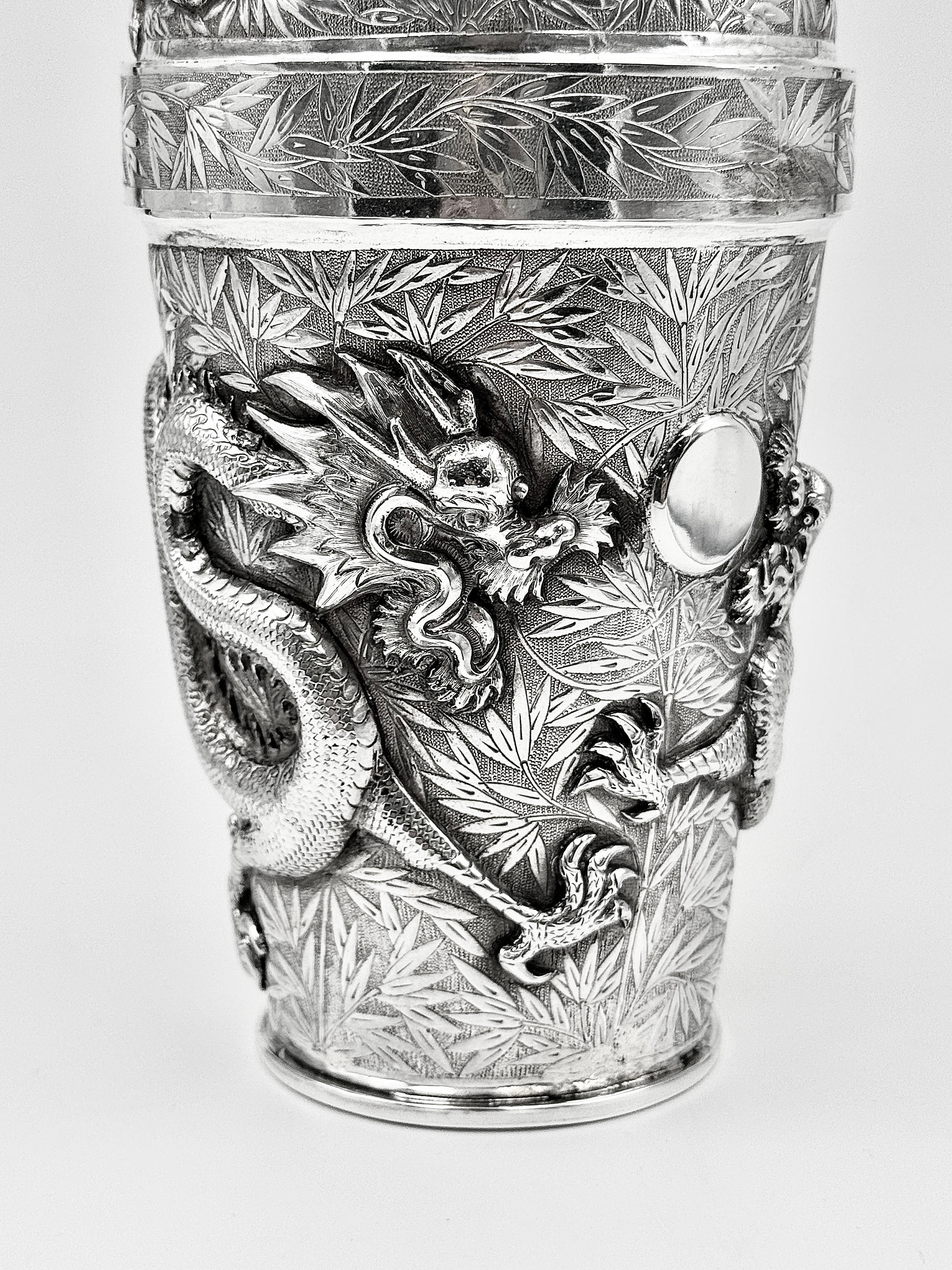 Coctelera china de plata de exportación en venta 2