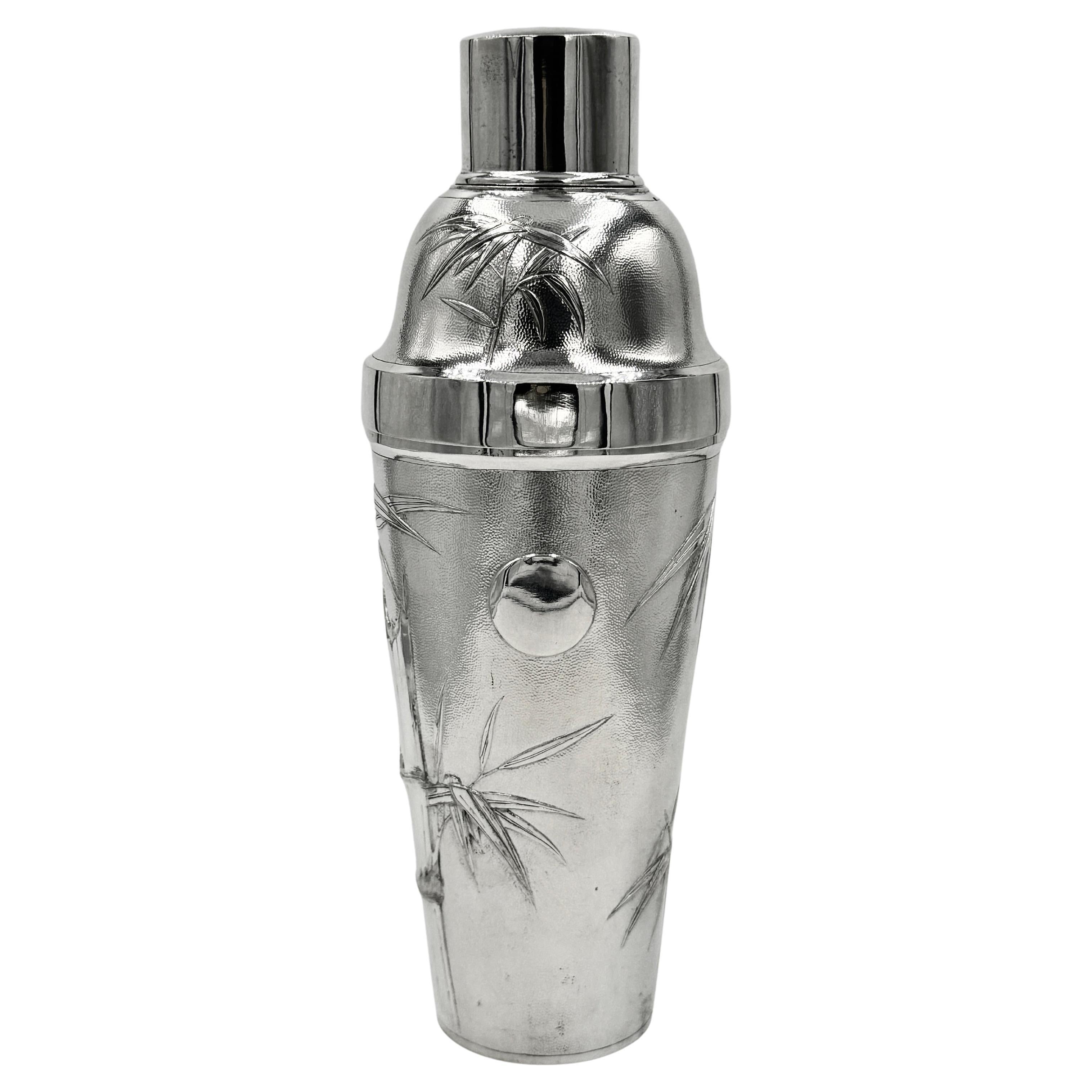 Chinesischer Cocktailshaker aus Silber im Exportstil