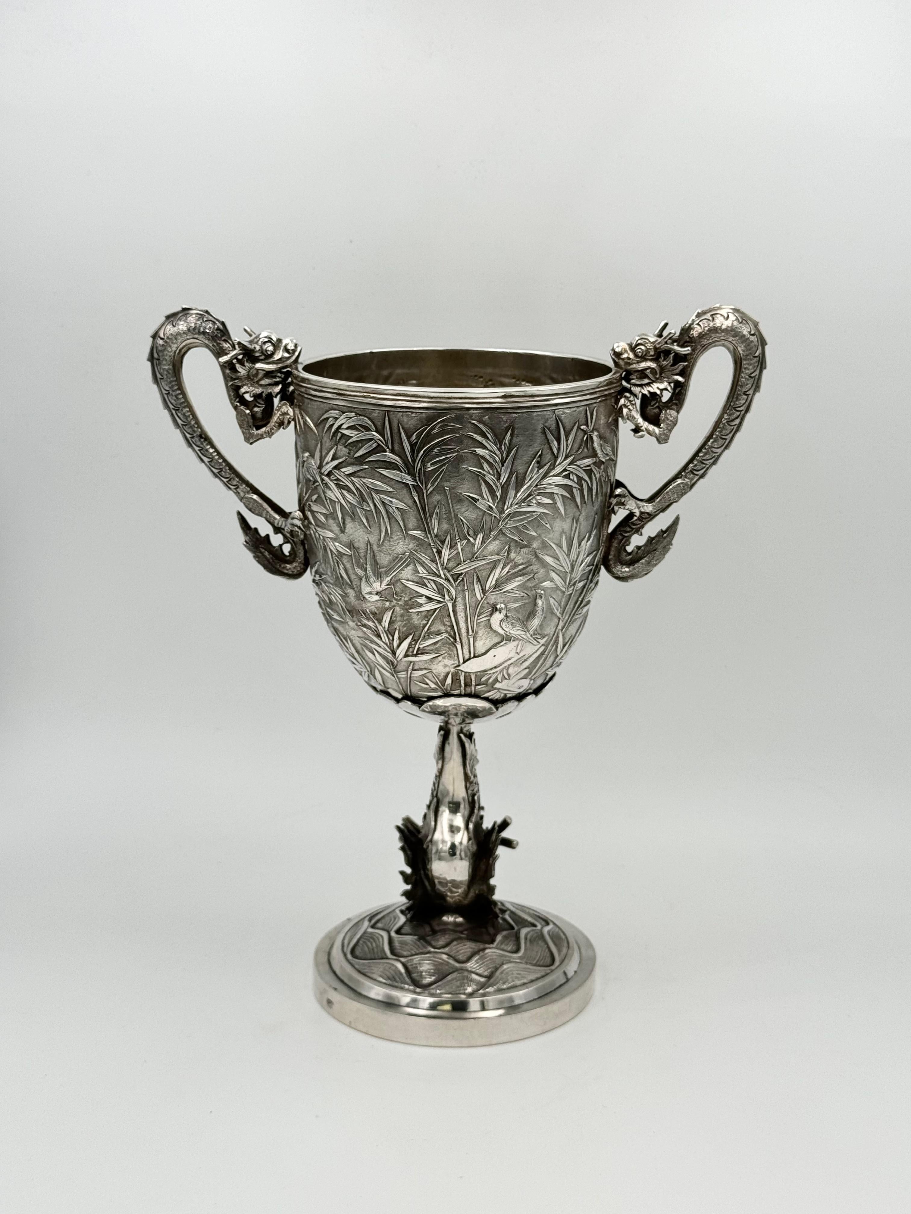 Chinese Export Silver Cup In Good Condition For Sale In London, GB