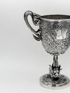 Chinese Export Silver Cup