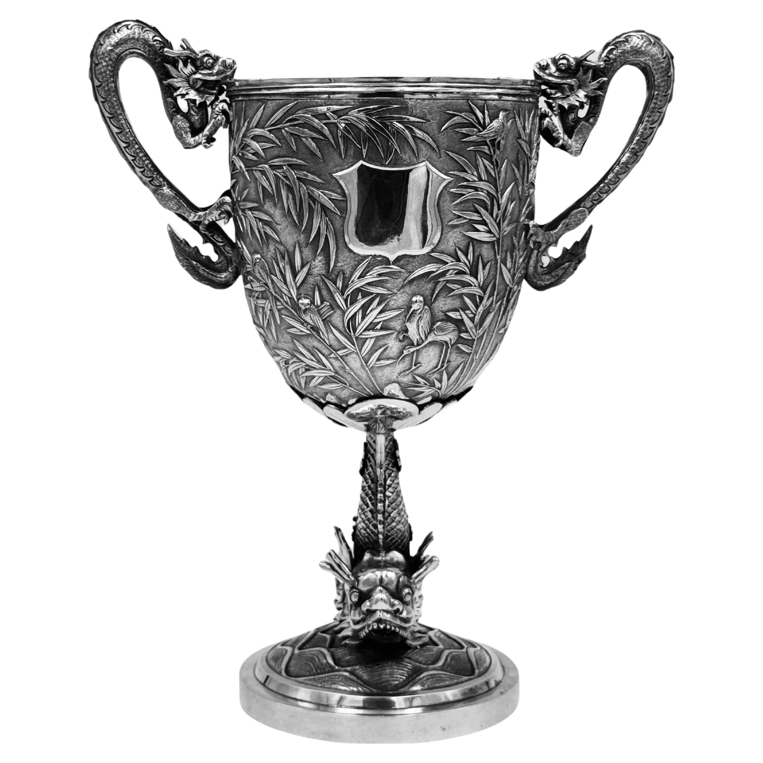 Chinese Export Silver Cup